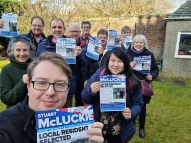 Stuart McLuckie with the Stirling Conservative team